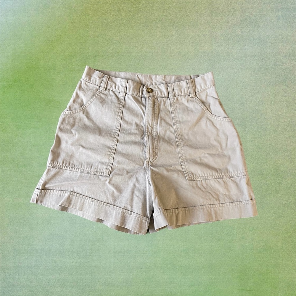 Beige Utility Cargo Short